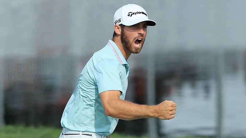 Matthew Wolff zelebriert seinen ersten PGA-Tour-Sieg. (Bildquelle: Getty)