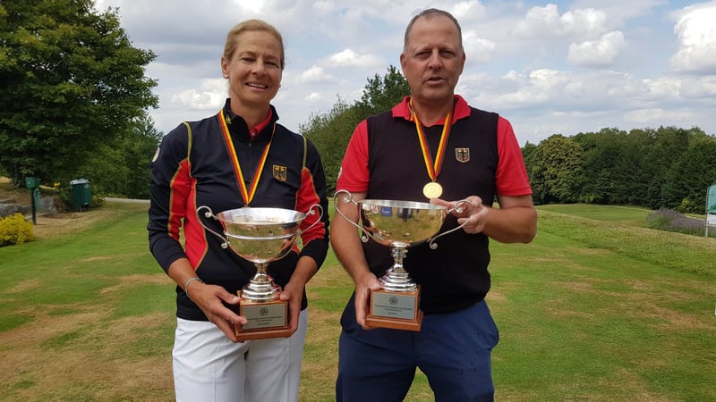 Die Sieger der IAM AK 50: Susanne Lichtenberg und Martin Birkholz. (Foto: C&V Sport Promotion)