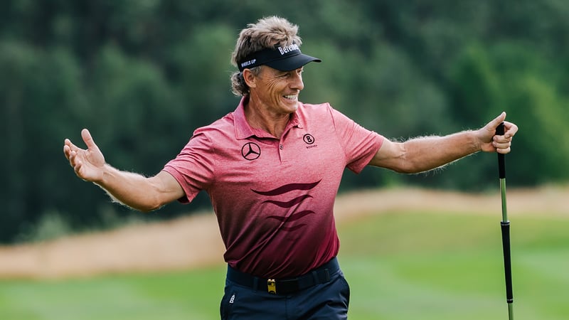 Bernhard Langer bei der Winston Senior Open 2019. (Foto: Daniel Kopatsch)