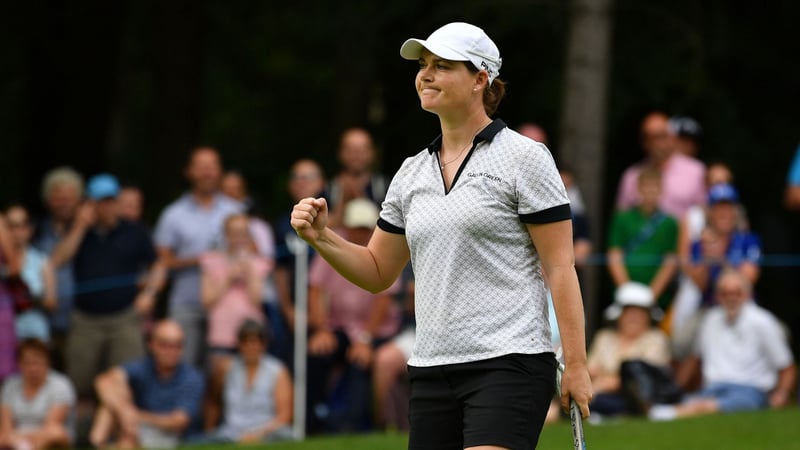 Caroline Masson am Moving Day der Women's British Open. (Foto: Getty)