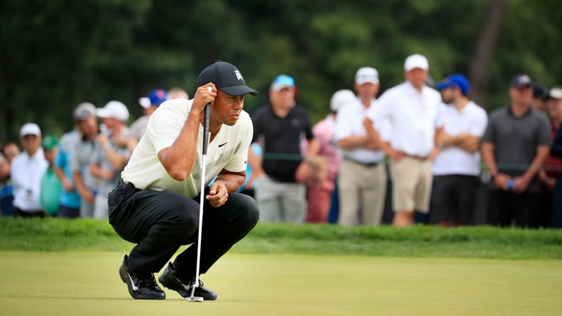 Tiger Woods kann sich bei der BMW Championship des FedExCups auch am zweiten Turniertag unter Par halten. (Foto: Getty)