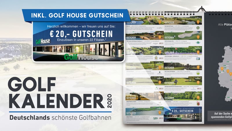 Im Golfkalender 2020 wartet einen 20,- Euro Golf House Gutschein auf Sie. (Foto: Golf Post)