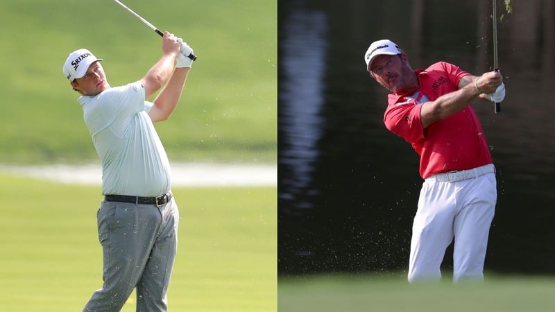 Sepp Straka und Alex Cejka beim Military Tribute at The Greenbrier der PGA Tour. (Foto: Getty)