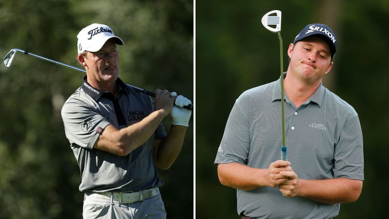 Für Alex Cejka und Sepp Straka gestaltet sich der PGA-Saisonstart bei der A Military Tribute at The Greenbrier äußerst schwierig. (Foto: Getty)