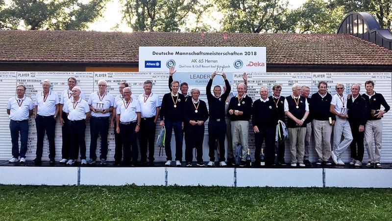 Das Team des GLC Berlin-Wannsee könnte bei der dritten Deutschen Mannschaftsmeisterschaft den dritten Titel der AK65 holen. (Bildquelle: Langer Sport Marketing)