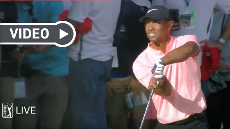 Die besten Schläge von Tiger Woods im Video. (Foto: Youtube/PGA Tour)