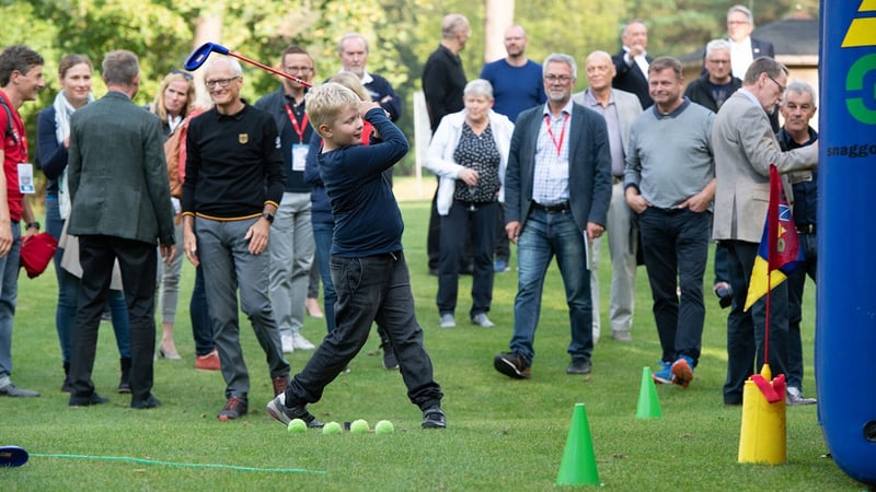 Im Rahmen der Jubiläumsfeierlichkeiten des DGV gab es für alle Gäste Golf zum Anfassen. (Foto: DGV/Hanke)