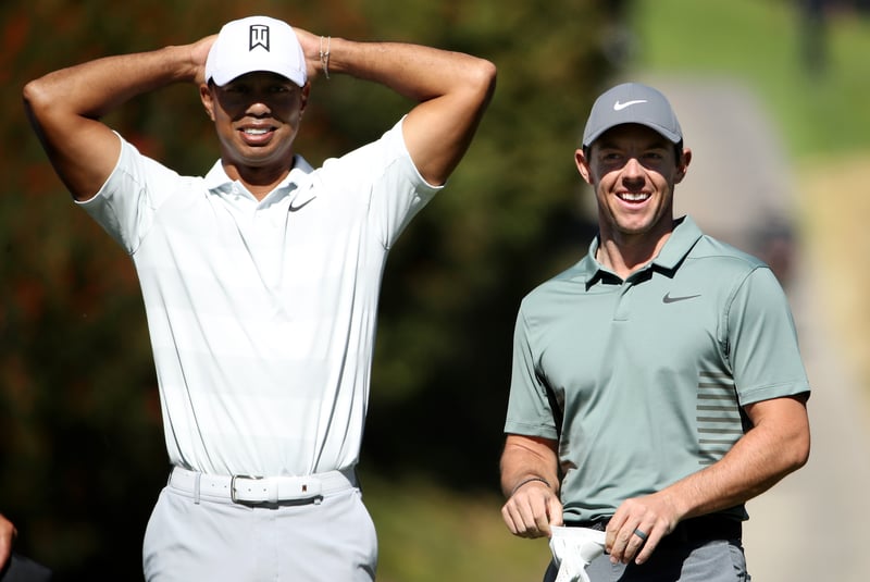 Tiger Woods und Rory McIlroy werden sich beim Skins Game der PGA Tour um das Preisgeld streiten. (Foto: Getty)