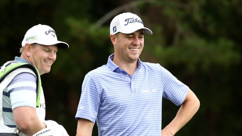 Justin Thomas führt nach der zweiten Runde des CJ Cup @ Nine Bridges auf der PGA Tour. (Foto: Getty)