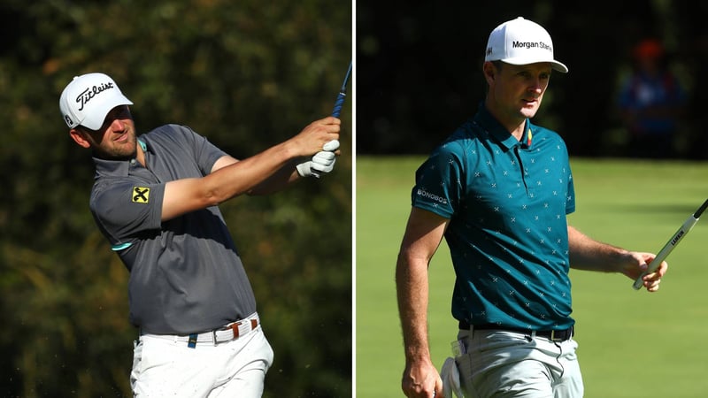 Nach guten Runde zum Auftakt der Italian Open gehen Bernd Wiesberger (li.) und Justin Rose (re.) mit guten Ausgangspositionen ins Wochenende. (Foto: Getty)