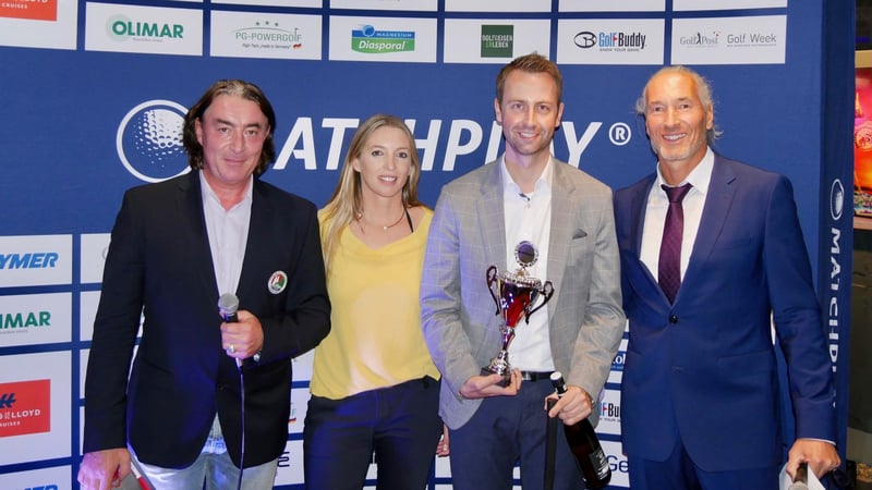 Nach aufregenden Wochen wurde am Donnerstag Abend nach spektakulärer Siegerehrung in der wineBANK Hamburg das offizielle Matchplay Saisonende verkündet. (Foto: Golf Matchplay)