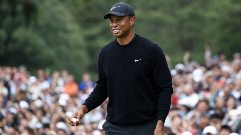 Bei der Zozo Championship hat sich Tiger Woods in die geteilte Führung gespielt. (Foto: Getty)