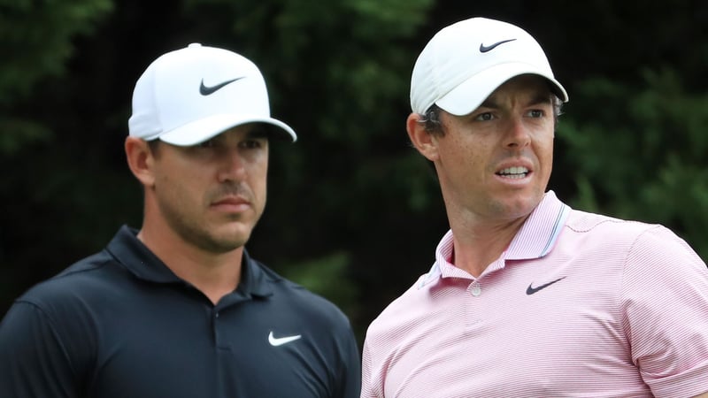 Brooks Koepka und Rory McIlroy im Vergleich. (Bildquelle: Getty)