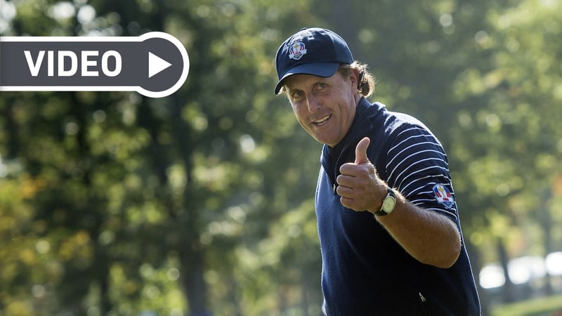 Ein Rückblick auf die besten Schläge von Phil Mickelson. (Foto: Getty)