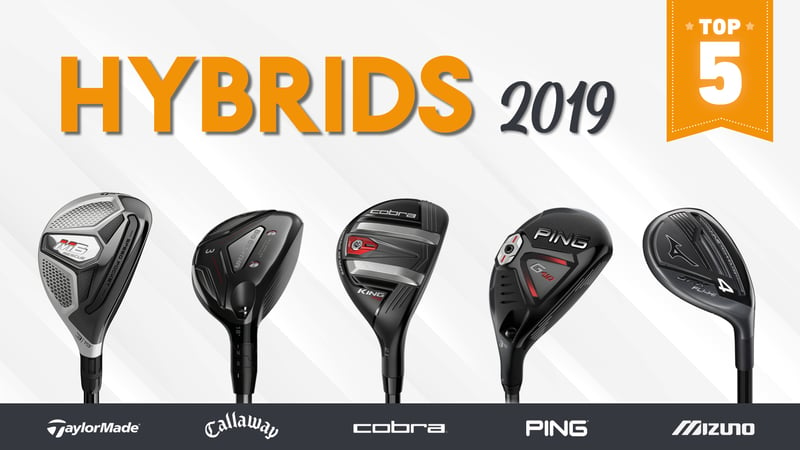 Die Hybride des Jahres 2019 im Überblick. (Foto: TaylorMade, Callaway, Cobra, Ping, Mizuno)