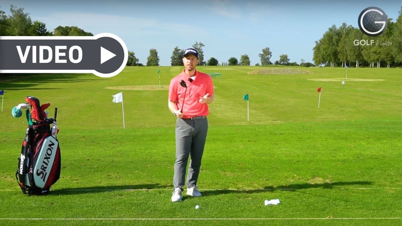 Worauf Sie beim Spielen mit dem Hybrid besonders achten müssen, zeigt Ihnen Fabian Bünker. (Foto: Youtube/Golf in Leicht)