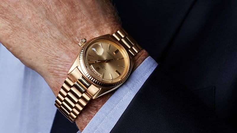 Die berühmte Rolex-Uhr von Jack Nicklaus wurde am Dienstag für über eine Millionen US-Dollar vesteigert. (Foto: Getty)