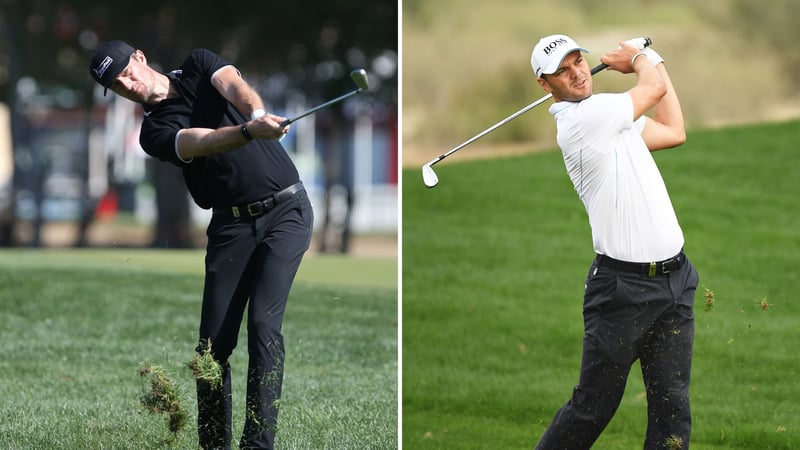 Sebastian Heisele und Martin Kaymer bei der Omega Dubai Desert Classic. (Foto: Getty)