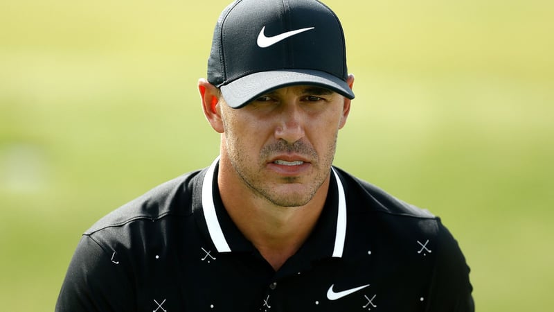 Der Weltranglisten erste Brooks Koepka kontert in Richtung Bryson DeChambeau. Die Back Nine. (Foto: Getty)