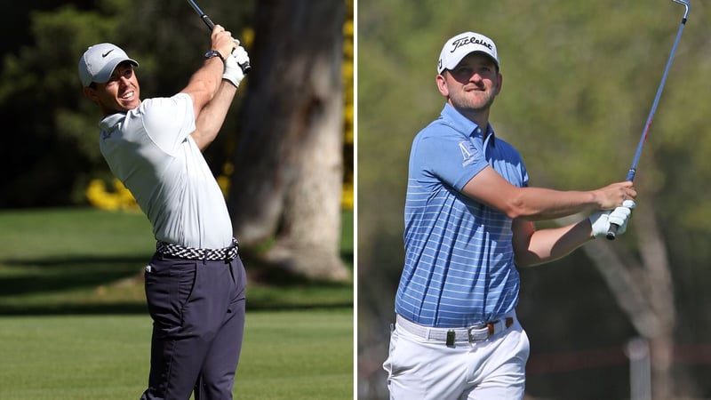 Bernd Wiesberger und Rory McIlroy bei der World Golf Championship - Mexico Championship. (Foto: Getty)