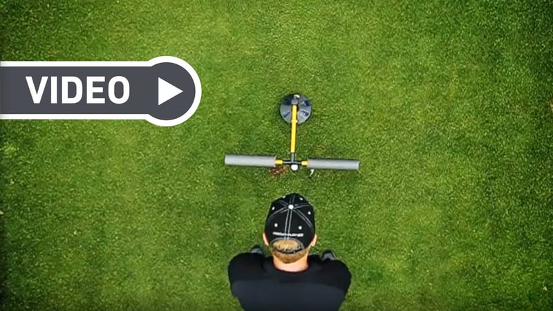 Unmittelbares Feedback über den Golfschwung bietet das Swing Path. (Foto: Youtube / Golfsmith)