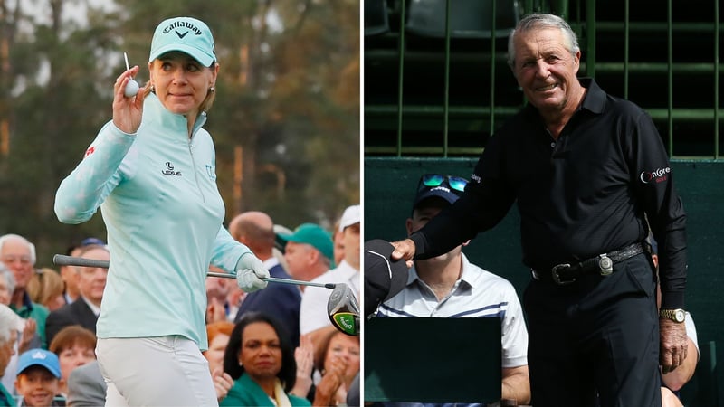 Annika Sörenstam und Gary Player werden mit der 