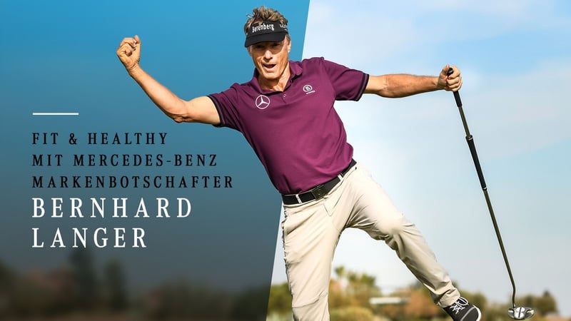 Bernhard Langer Fitness. (Foto: Mercedes-Benz)