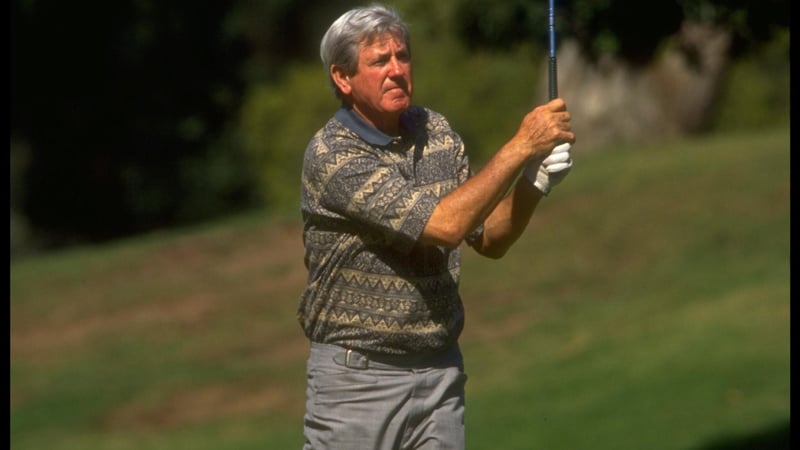 Doug Sanders während eines Turnier auf der PGA Tour Champions im Jahr 1993. (Foto: Getty)