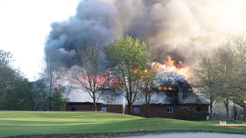 Großeinsatz der Feuerwehr auf der Golfanlage 