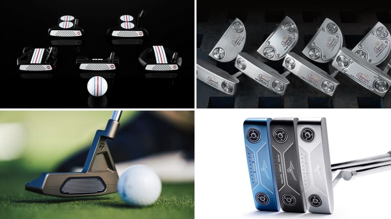 In kaum einer Equipment-Sparte gibt es so viele Unterschiede, wie bei Puttern. (Foto: Odyssey, Scotty Cameron, TaylorMade, Mizuno)