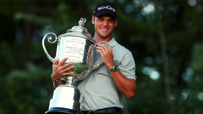 Martin Kaymer bei der PGA Championship 2010: Jugendlich, strahlend und triumphierend. (Foto: Getty)