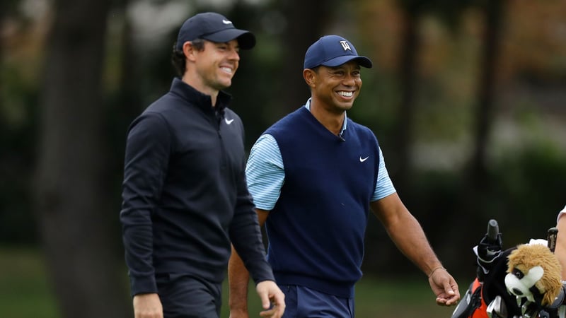 Rory McIlroy und Tiger Woods sind beide bei TaylorMade unter Vertrag. (Foto: Getty)