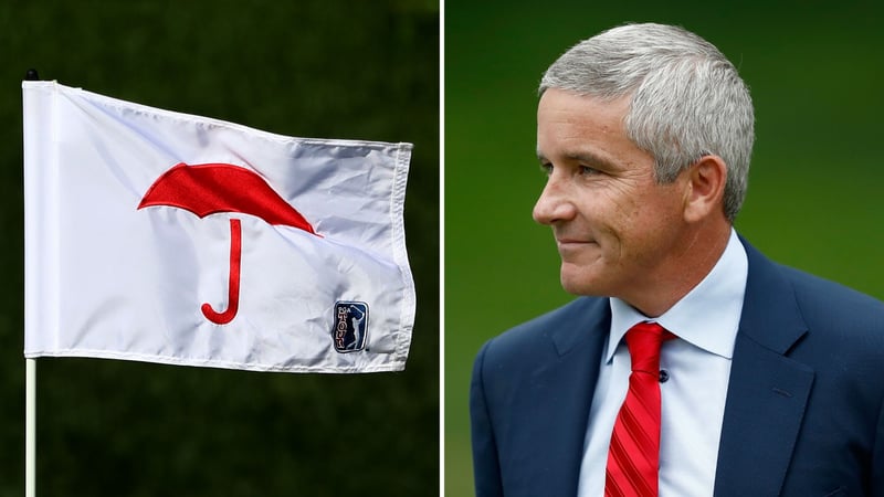 Jay Monahan nimmt auf einer Pressekonferenz zur aktuellen Entwicklung Stellung. (Foto: Getty)