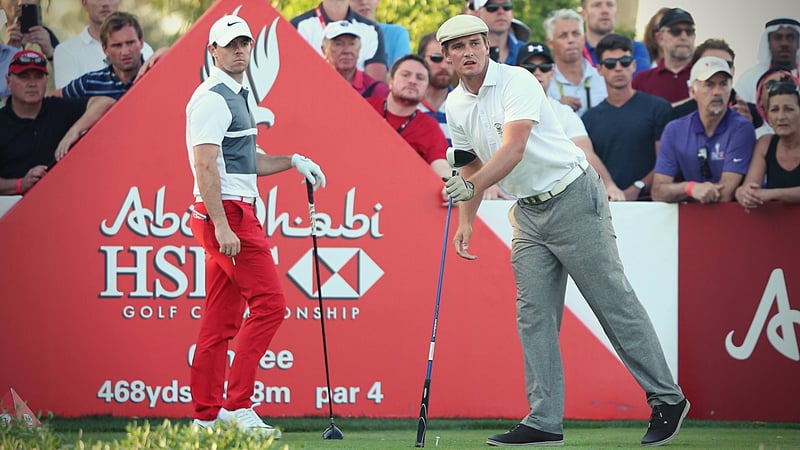 Rory McIlroy und Bryson DeChambeau: Kaum jemand spielte vor der Zwangspause besseres Golf. (Foto: Getty)