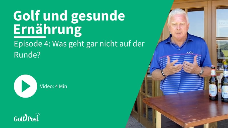 Trainingstipps mit Frank Adamowicz - Golf und gesunde Ernährung | Episode 4: Was geht gar nicht auf der Runde? (Foto: Golf Post)