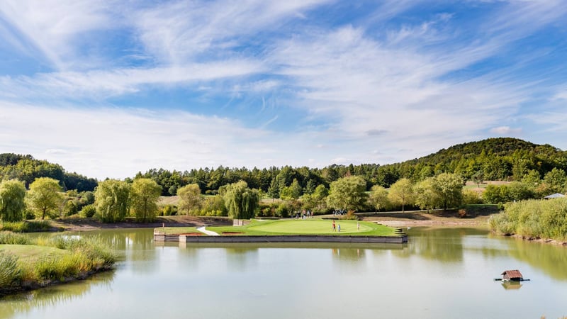 Der Keilerkopf – das signifikante und bekannte Grün vom Golf Club