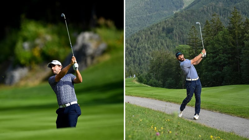 European Tour: Nicolai von Dellingshausen (l.) und Allen John (r.) in Aktion. (Foto: Getty)