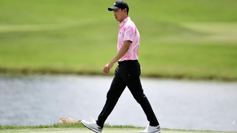 Sangmoon Bae auf dem 18. Grün bei der 3M Open. (Foto: Getty)