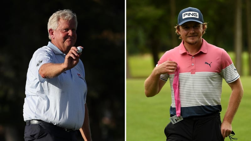 Colin Montgomerie (links) und Eddie Pepperell (rechts) haben in Zeiten von Corona einige Kilos abgenommen. (Foto: Getty)