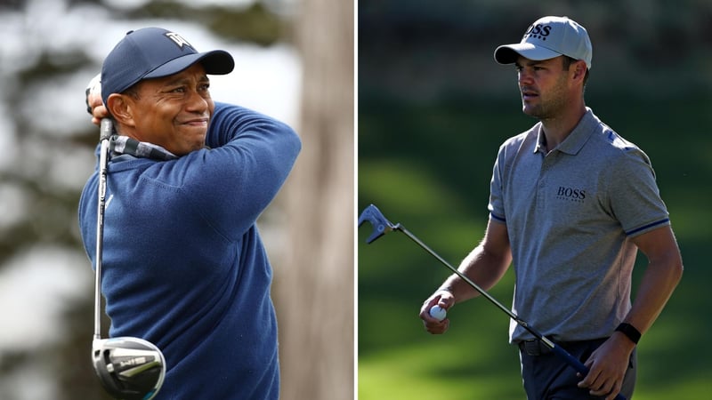 Tiger Woods und Martin Kaymer auf der ersten Runde der PGA Championship 2020. (Foto: Getty)