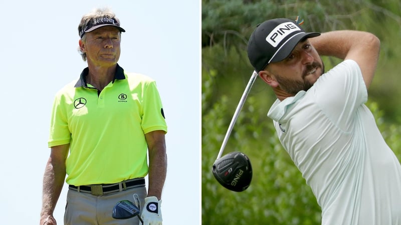 Bernhard Langer (li.) und Stephan Jäger in Aktion. (Foto: Getty)