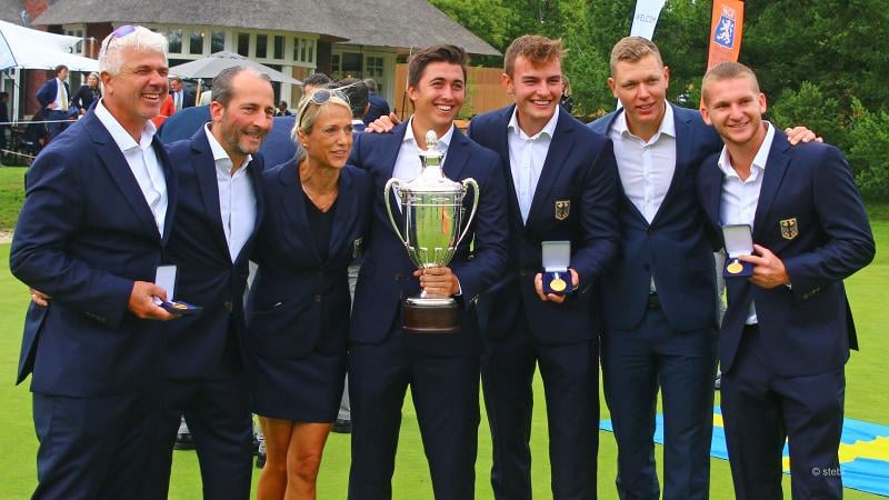 Da ist der Pott! Dieses deutsche Team ist Europameister. (Foto: DGV/stebl)