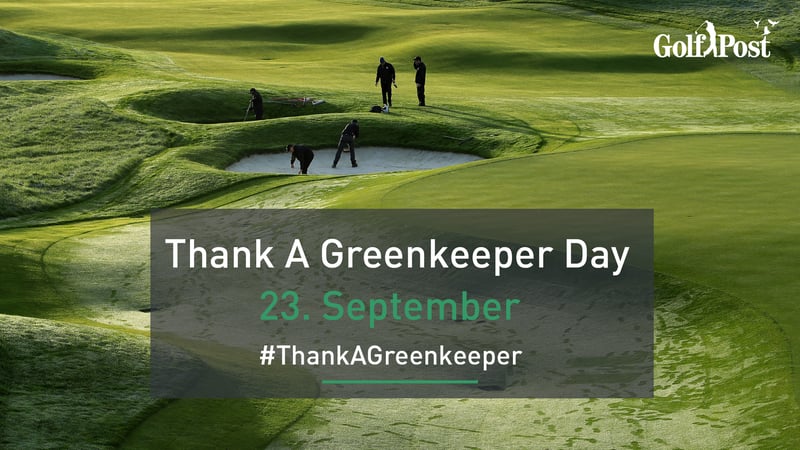 Golfer bedanken sich am 23. September bei ihren Greenkeepern. Es ist 