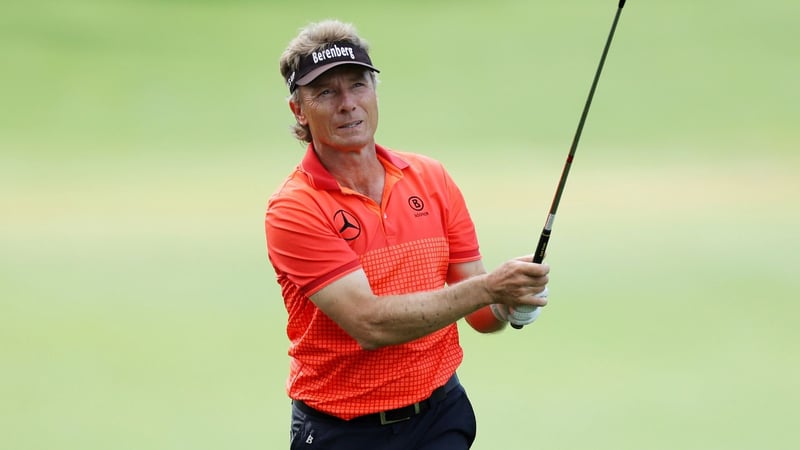 Bernhard Langer im Interview mit Golf Post. (Foto: Mercedes)