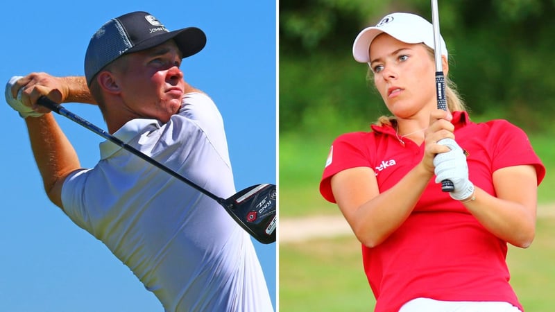 Thomas Georg Schmidt und Sophie Witt. Die SiegerInnen der U18-Konkurrenz. (Foto: DGV/stebl)