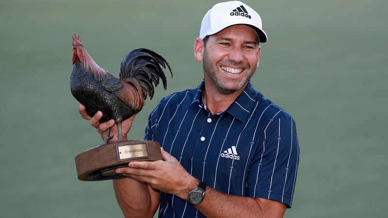 Sichtlich glücklich über seinen Sieg auf der PGA Tour: Sergio Garcia. (Foto: Getty)