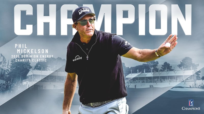 Teilnahme Nr. 2, Titel Nr. 2: Phil Mickelson dominiert die Champions Tour. (Foto: Twitter/@championstour)