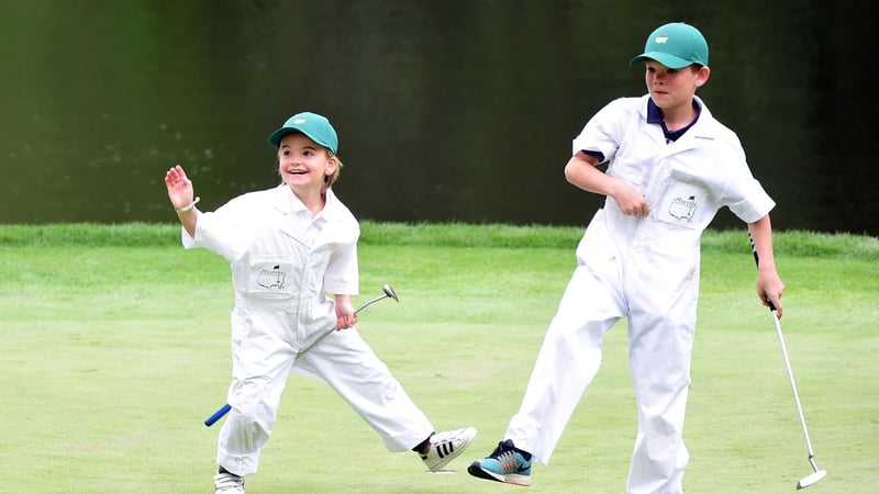 Der Par-3-Contest des US Masters ist auch beim Nachwuchs beliebt. (Foto: Getty)