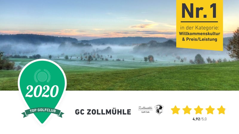 Gewinner in zwei Kategorien, der GC Zollmühle. (Foto: Golf Post)