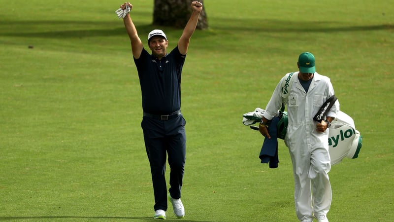 Jon Rahm mit Hole-in-One vor dem US Masters 2020. (Foto: getty)